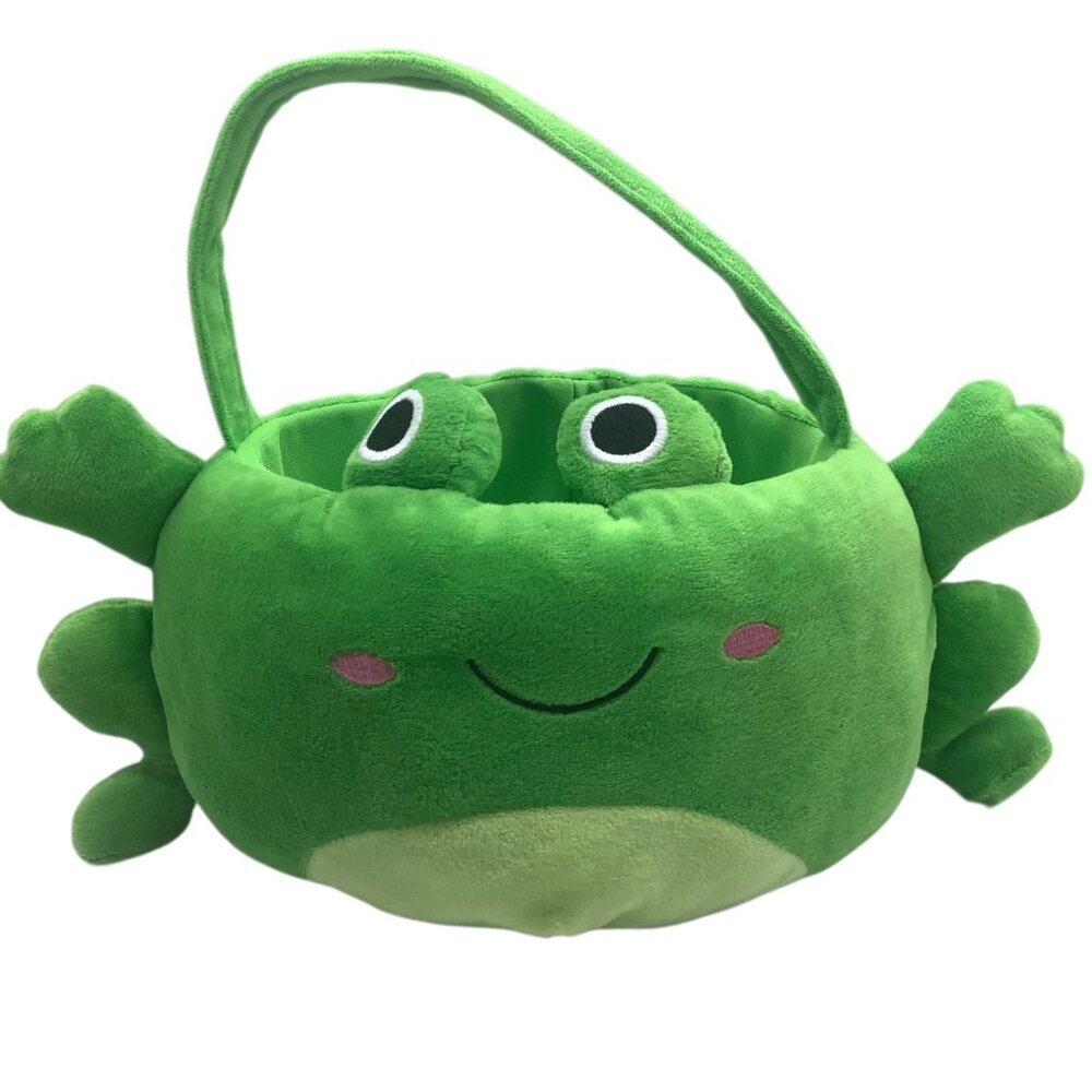 Green Frog Easter Basket Handle 9.5"x12.5" Soft 1616 Holdings